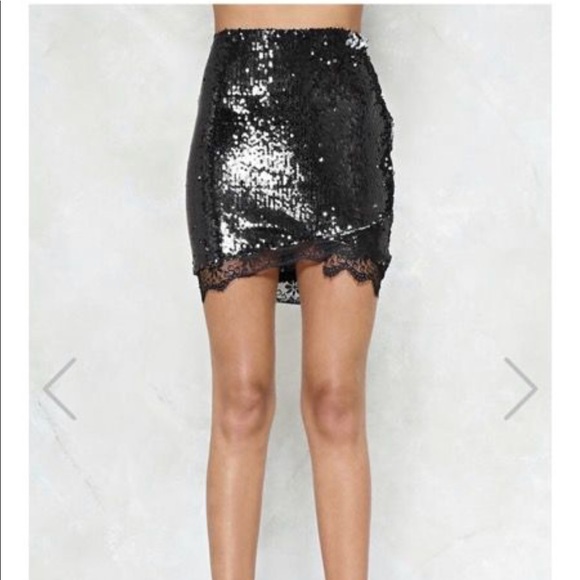 Nasty gal sequin skirt - Picture 2 of 2